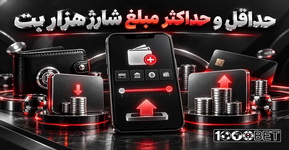 حداقل و حداکثر مبلغ شارژ هزار بت